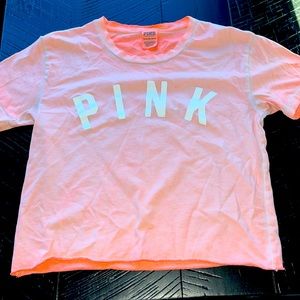 PINK crop tee